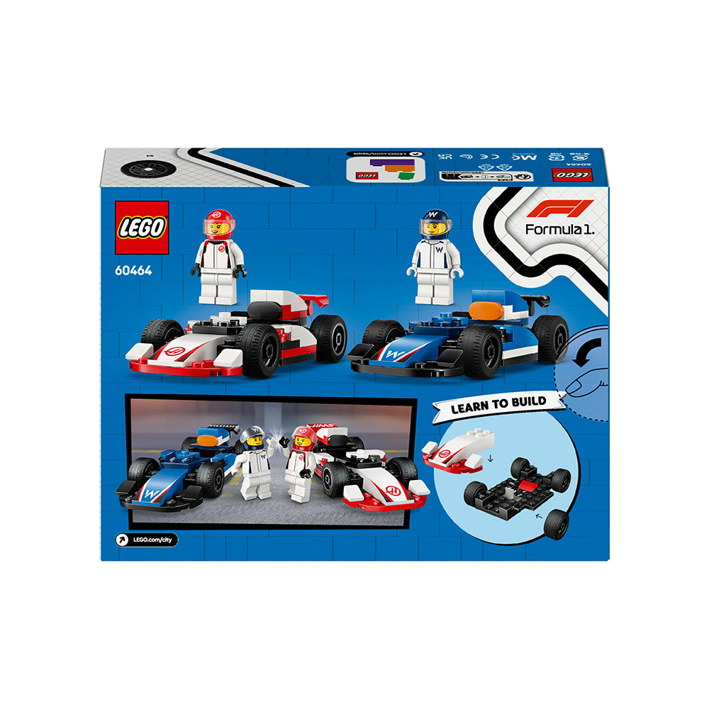 LEGO® City F1® Williams Racing & Haas F1® Race Cars Set 60464
