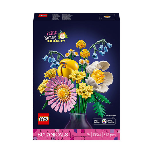 LEGO® Botanicals Petite Sunny Bouquet Flower Decor Set for Kids 10347