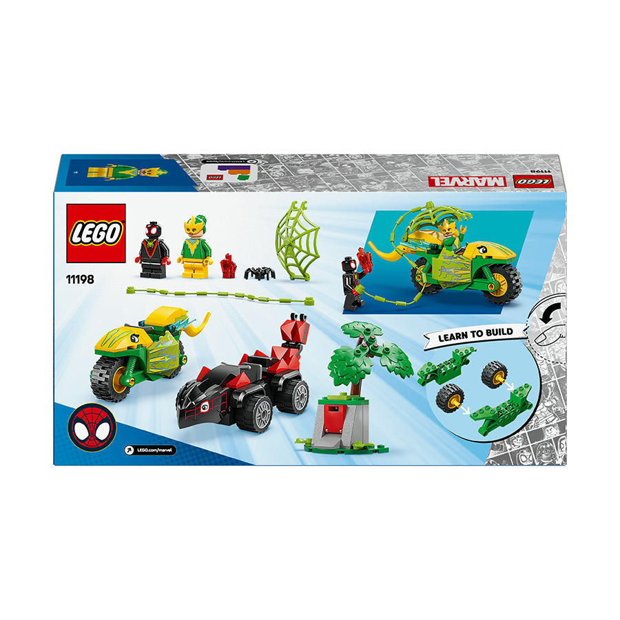 LEGO® Marvel Spidey and his Amazing Friends Spin and Electro Dinosaur Vehicle Chase 11198