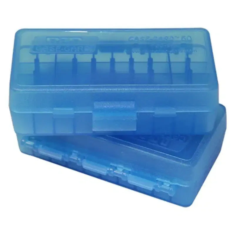 MTM AMMO BOX 50 RD 9MMP / 380 ACP BLUE — MTM-P50-9M-24