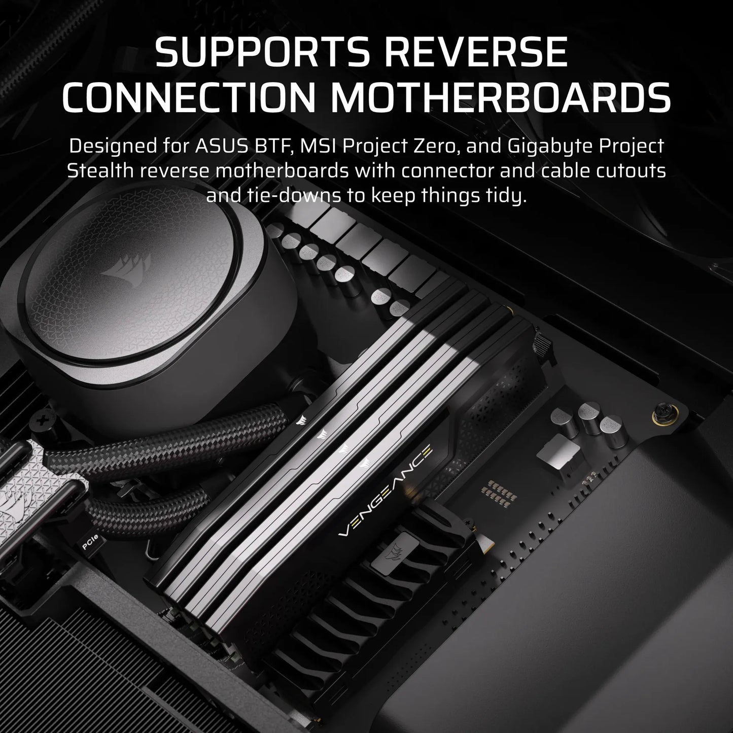 FRAME 5000D RS ARGB Mid-Tower PC Case; 4x RS140 ARGB Fans; 2x 2.5'' ; 1x 3.5'' ; Black.