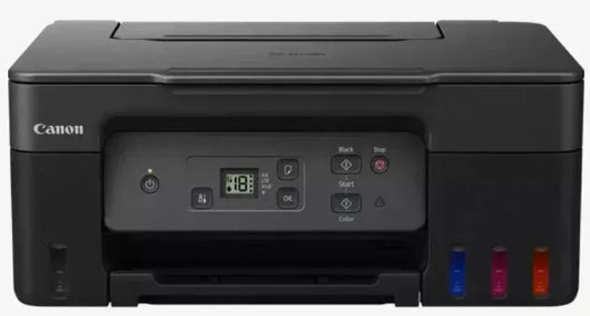 CANON G2470 MEGATANK CONTINUOUS INK SUPPLY SYSTEM A4, 3 IN 1 - CONTINUOUS INK SUPPLY SYSTEM, 4800 X 1200 DPI, 11 IPM MONO, 6.0 IPM COLOUR, BORDERLESS PRINTING, 100 SHEETS REAR FEED PAPER SUPPLY.WINDOWS, CHROME AND MAC SUPPORT. USB ONLY. 1.2" LCD DISPLAY. - Guards On Duty Shop & Security Guards