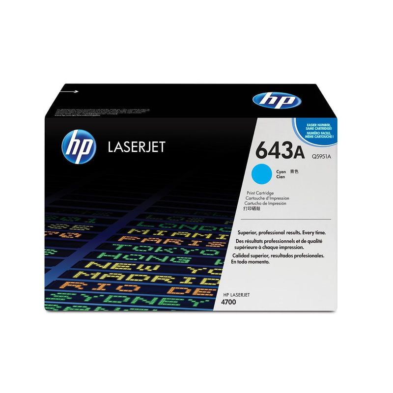 HP 643A Cyan Original LaserJet Toner Cartridge ~10 000 pgs