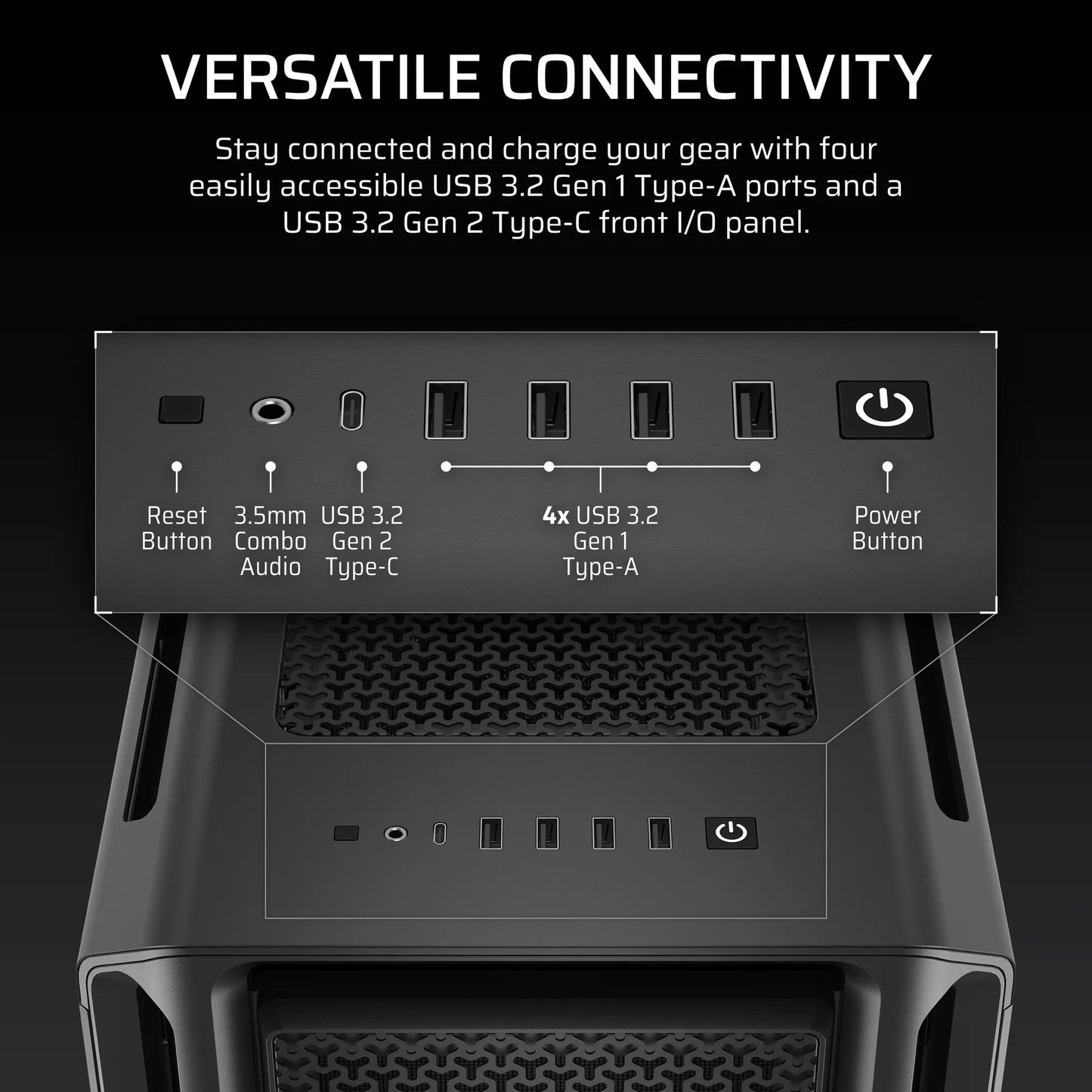 5000T Mid-Tower PC Case; Black