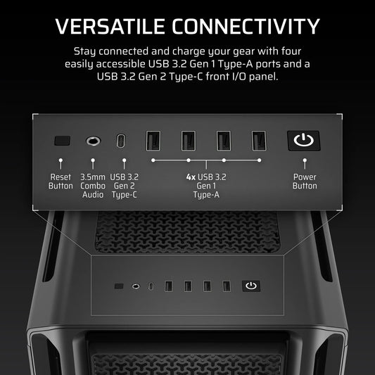 5000T Mid-Tower PC Case; Black