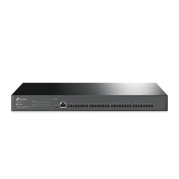 TP-Link Omada 16-Port 10G 1U Rackmount L2+ Switch 16×10G SFP+ Dual PSU Static Routing