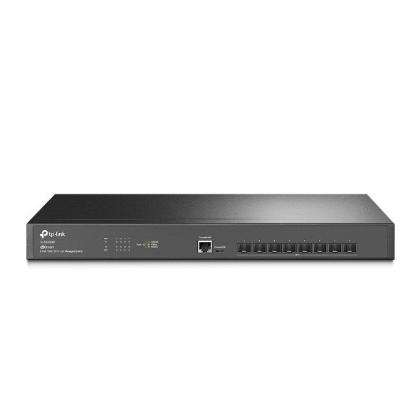 TP-Link Omada 8-Port 10G 1U Rackmount L2+ Switch 8×10G SFP+ Static Routing IPv6