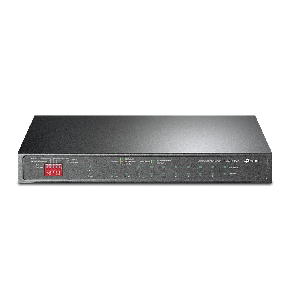 TP-Link 10-Port Gigabit PoE+ Desktop Switch | TL-SG1210MP
