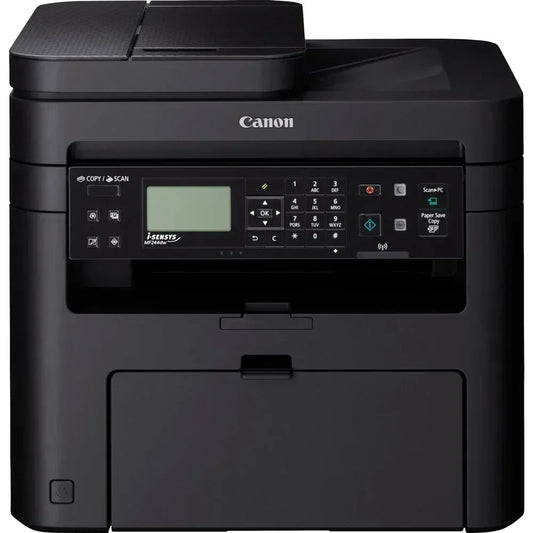 CANON MF264DW II LASER TECHNOLOGY MONO MFP PERSONAL OR SMALL WORKGROUP, 3 IN1 PRINT/SCAN/COPY. 28 PPM. 250 SHEET CASSETTE, 1 SHEET MULTIPURPOSE TRAY, 35 SHEET ADF . 1200 X 1200 DPI. 5 LINE B & W LCD. SCAN TO PC, CLOUD. USB, WIRELESS, DIRECT CONNECTION, PC - Guards On Duty Shop & Security Guards