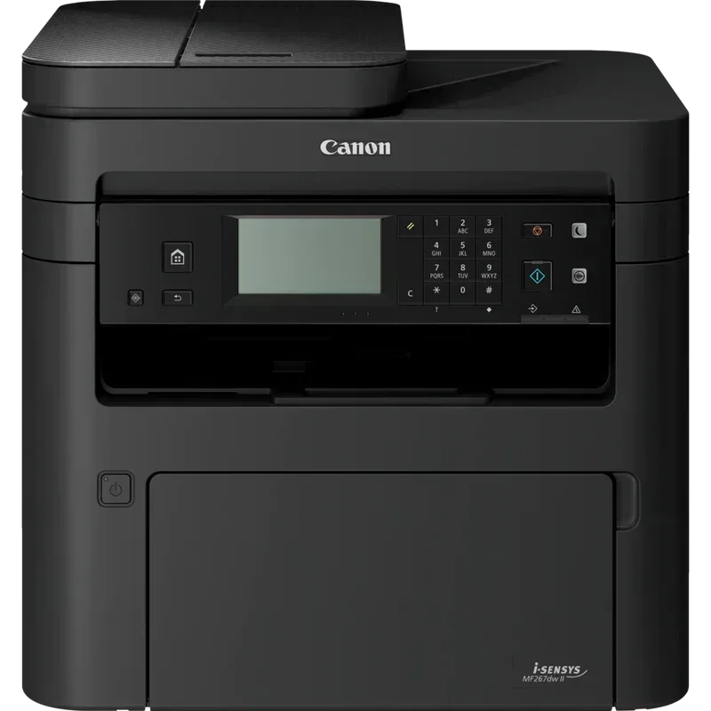 CANON MF267DW II LASER TECHNOLOGY MONO MFP PERSONAL OR SMALL WORKGROUP, 4 IN1 PRINT/SCAN/COPY/FAX. 28 PPM. 250 SHEET CASSETTE, 1 SHEET MULTIPURPOSE TRAY, 35 SHEET ADF . 600 X 600 DPI. 6 LINE B & W LCD. SCAN TO PC, CLOUD,E MAIL. USB, WIRELESS, DIRECT CONNE - Guards On Duty Shop & Security Guards