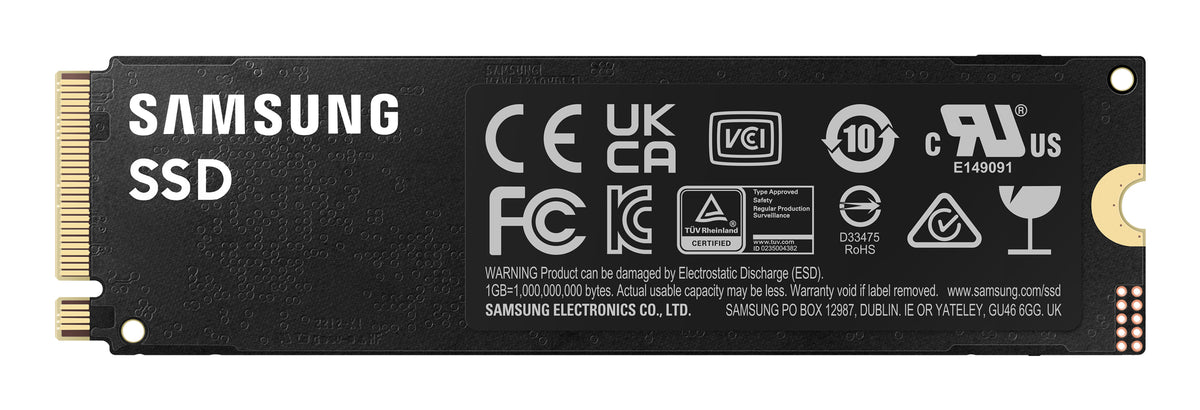 SAMSUNG MZ-V9P2T0BW 990 PRO 2 TB NVMe SSD - Read Speed up to 7450 MB/s; Write Speed to up 6900 MB/s; Random Read up to 1400000 I