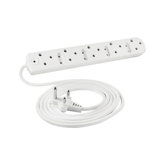5 Port Multi Plug With, X5 15a,x4 6amp, 5m Cord — Crabtree | Guards on Duty Shop
