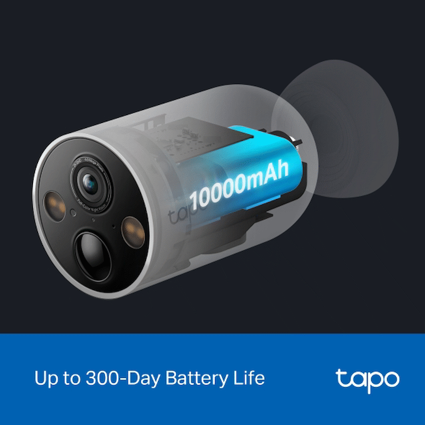Tapo TP-Link Tapo C425 4MP 2K QHD Battery Wire-Free Outdoor Security Camera