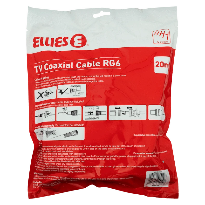 B/Pack 20m Coax Cable AC5C - Guards On Duty Shop & Security Guards