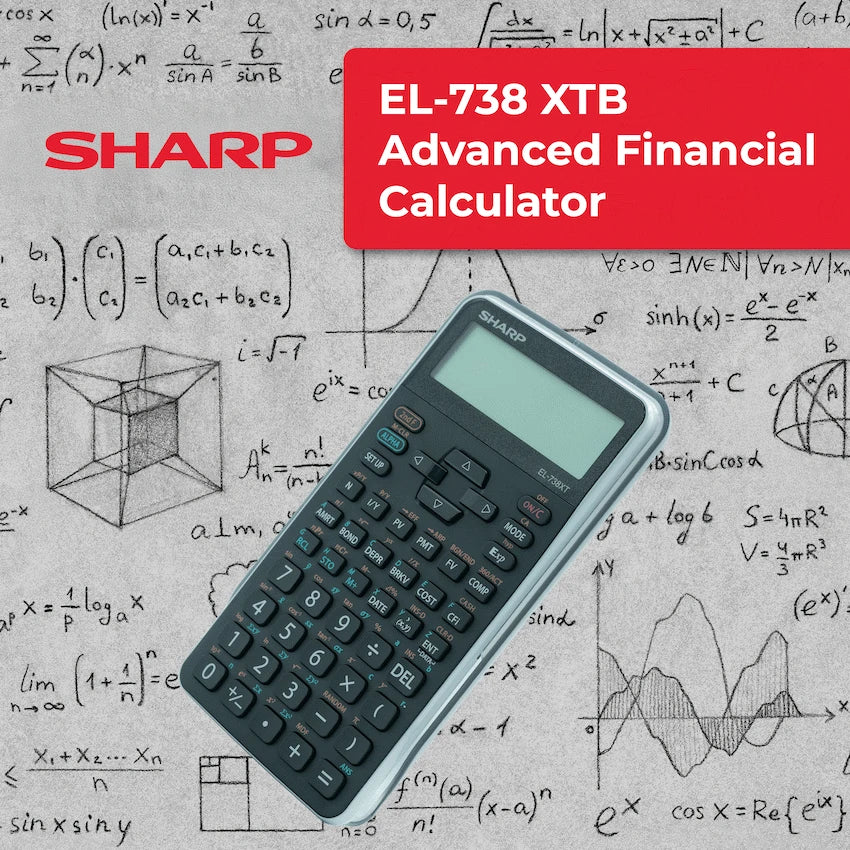 Sharp EL-738 XTB - Advanced Financial Calculator NEW DESIGN - Guards On Duty Shop & Security Guards