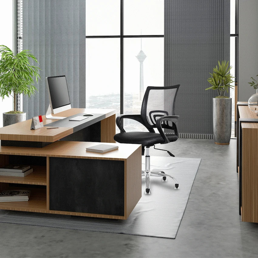 Everfurn Swift Mid Back Chair - Black - Guards On Duty Shop & Security Guards