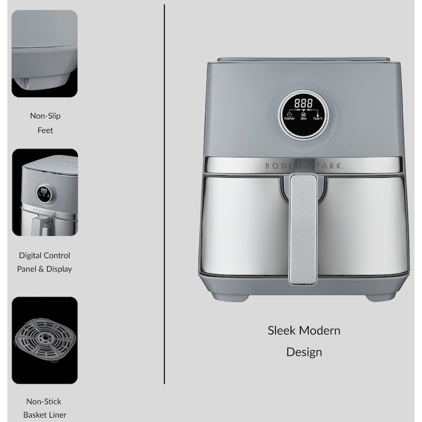 Boden Stark 5.0L Digital Air Fryer - Guards On Duty Shop & Security Guards