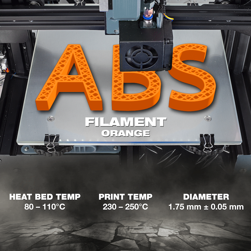 SA Filament ABS Premium Filament 1kg - Orange