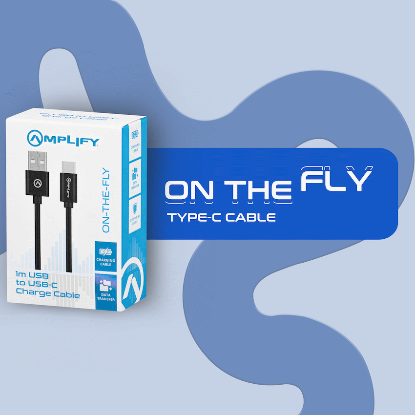 Amplify on the Fly USB to Type-C Cable 1m - Guards On Duty Shop & Security Guards