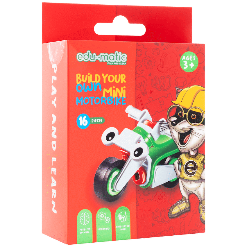 Edu-matic Flexi Build Mini Kit - Motobike - 16 pcs