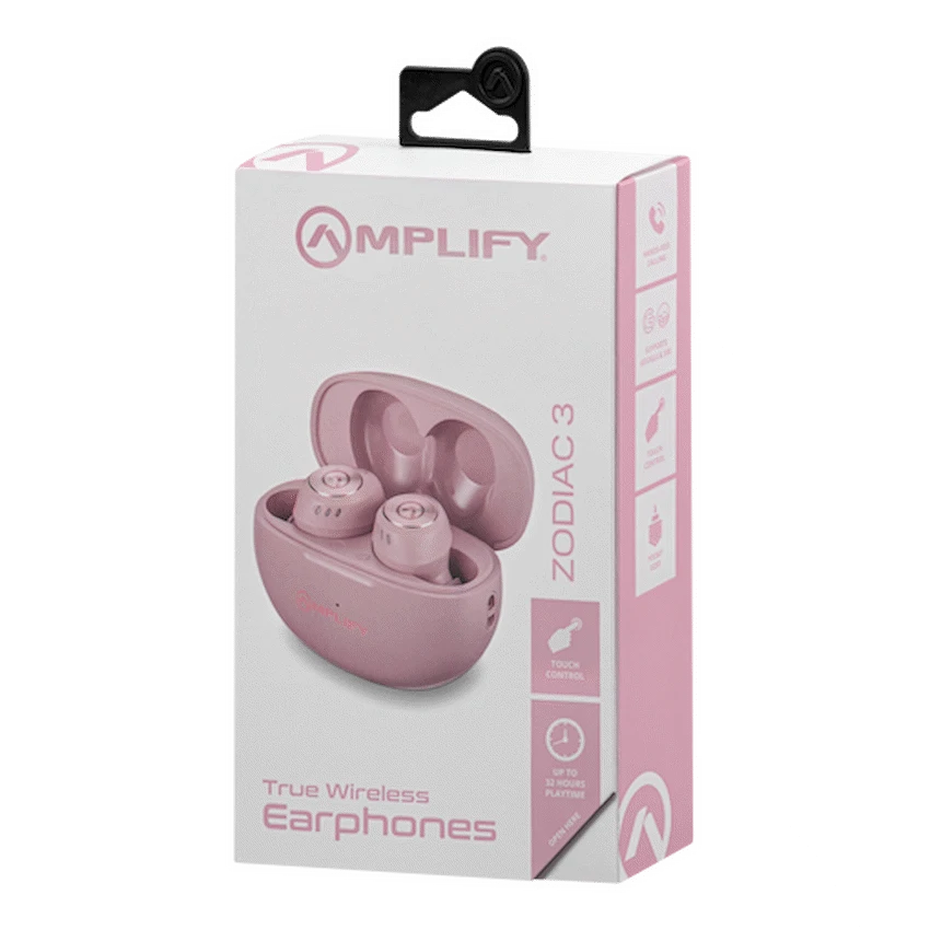 Amplify Zodiac 3 True Wireless Earphones - Pink - Guards On Duty Shop & Security Guards