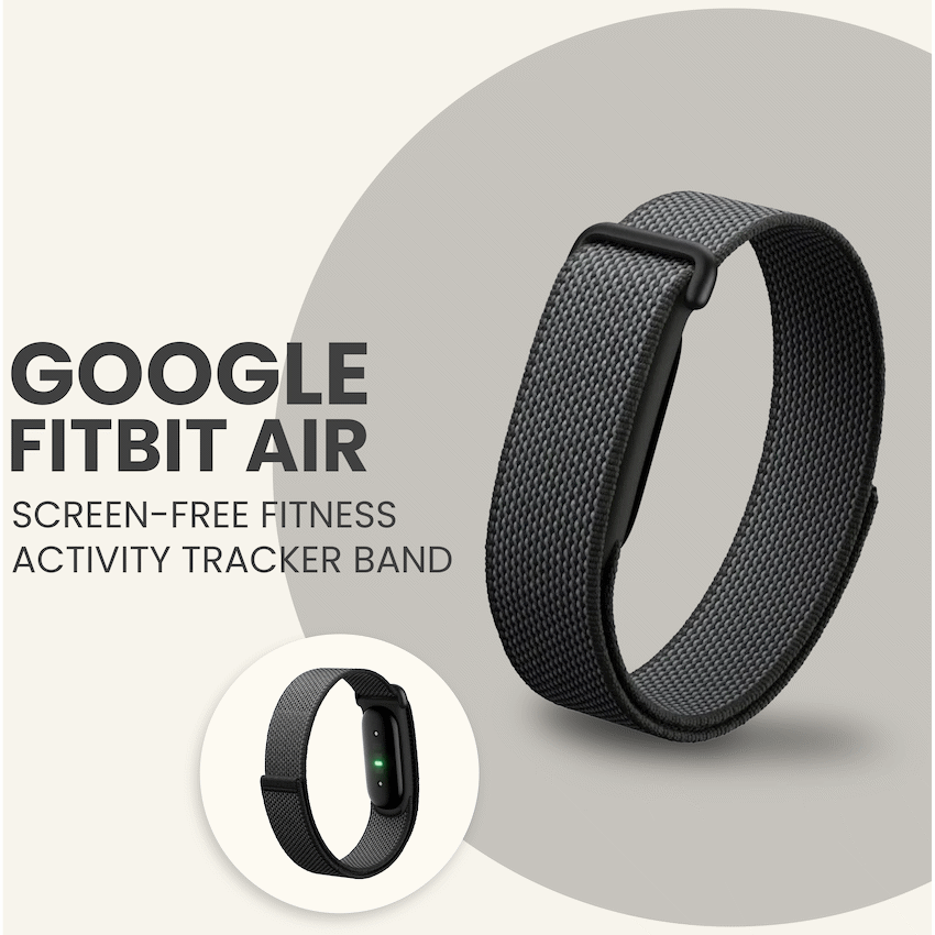Google Fitbit Air Fitness Activity Tracker Band - Black