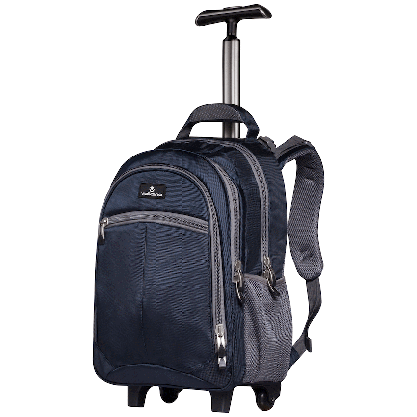 Volkano Orthopaedic Trolley Backpack 35l - Navy/Grey