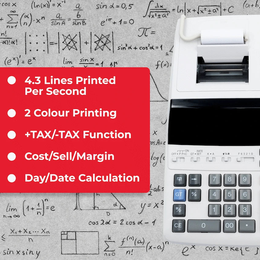 Sharp EL-2607V Premium Fast Printer Calculator AC Powered - Guards On Duty Shop & Security Guards