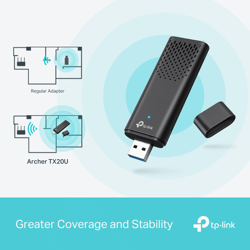 Archer TX20U Dual-Band Wi-Fi 6 Wireless USB Adapter