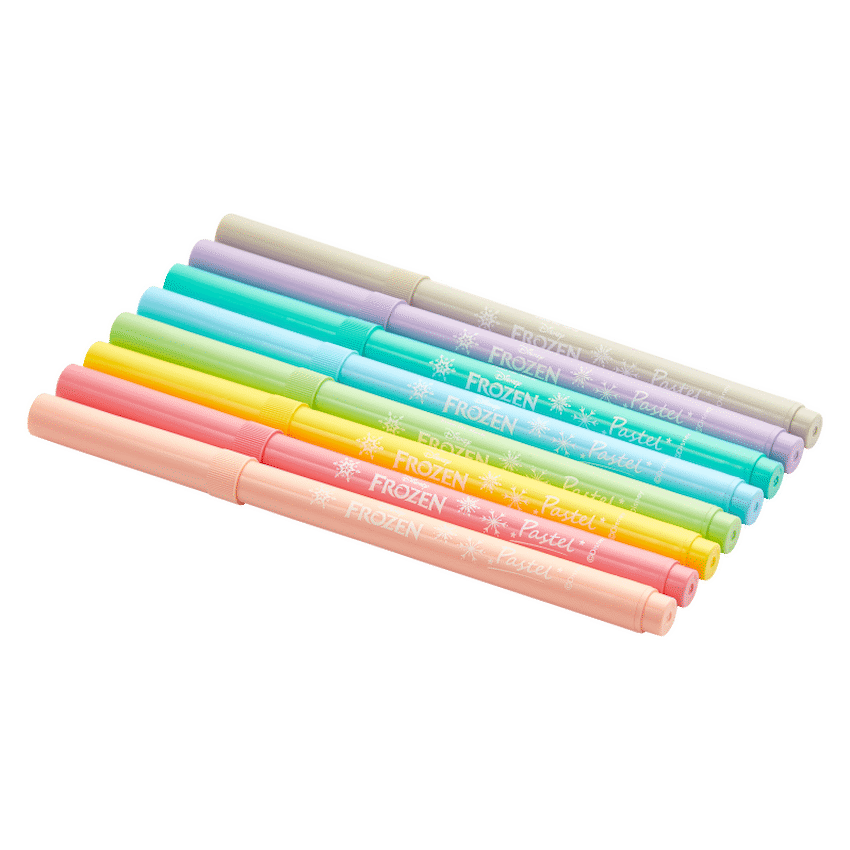 Frozen 8 Pastel Colour Fibre Markers Multi - Guards On Duty Shop & Security Guards