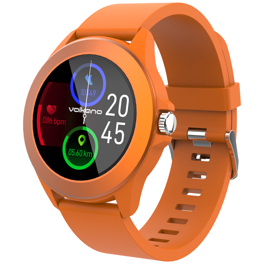 Volkano Splash Series Round Smartwatch - Orange
