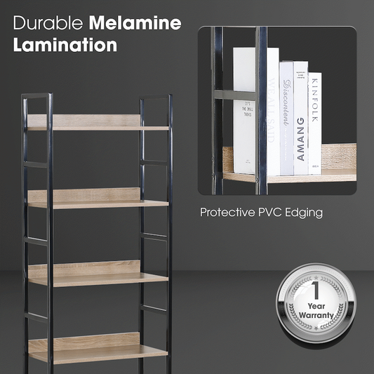 Everfurn Ethan Bookshelf - Oak