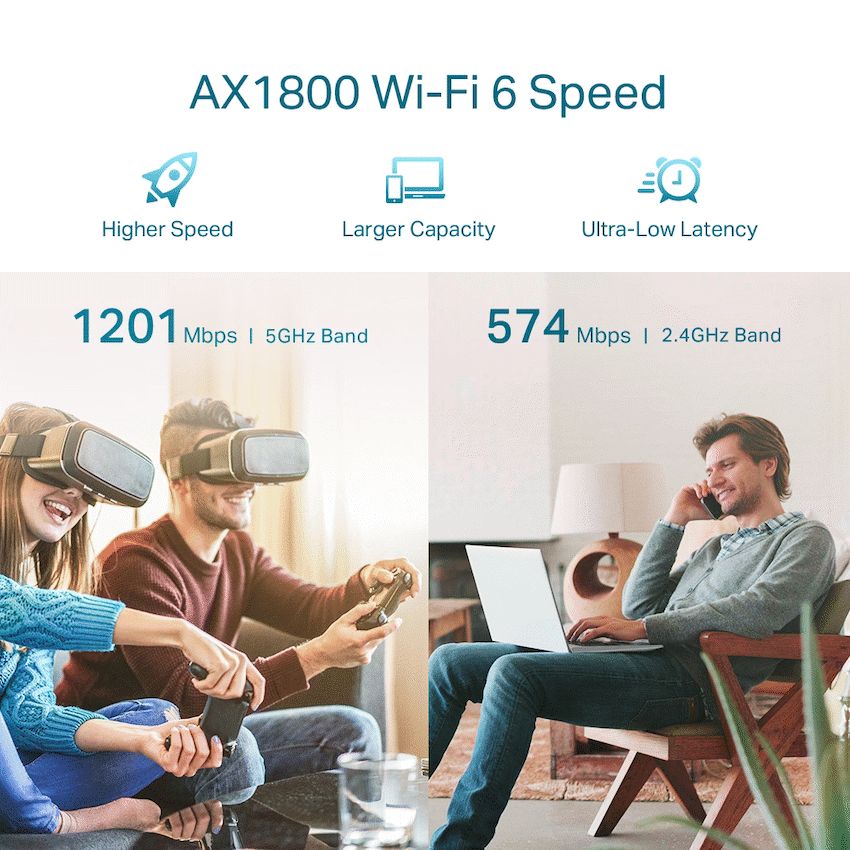RE605X AX1800 Wi-Fi 6 Range Extender