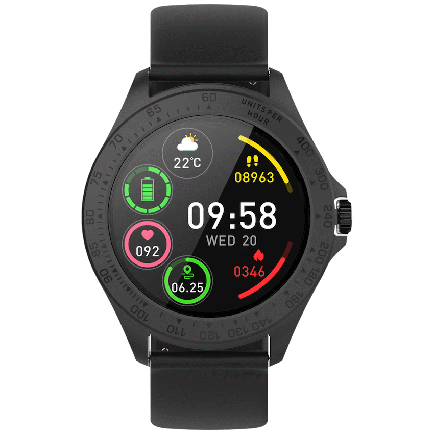 Volkano Vogue Series Fashion Smart Watch - Black