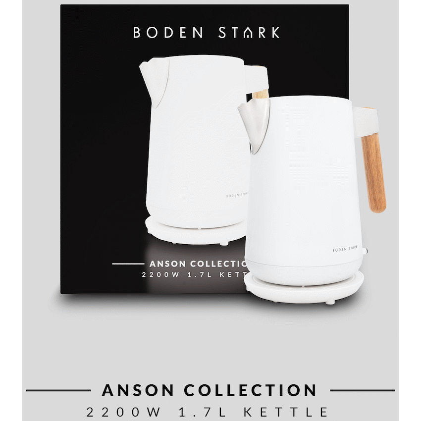 Boden Stark Anson Collection 1.7l 2000w SS Kettle - White - Guards On Duty Shop & Security Guards