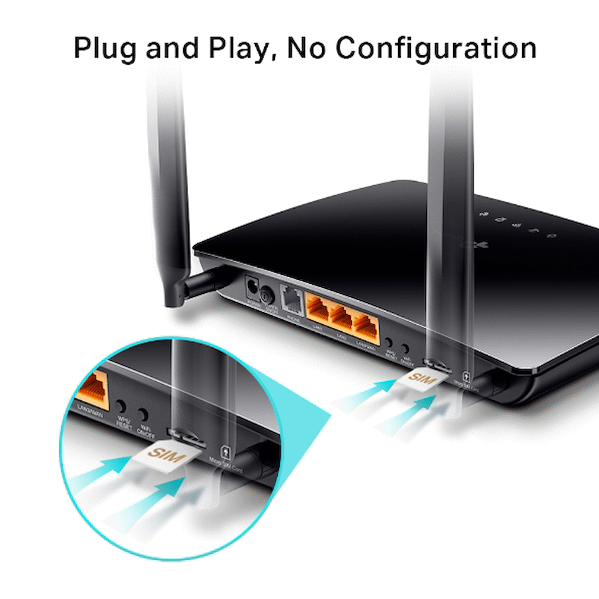 TL-MR6500V 300Mbps Wireless N 4G LTE Router + VoIP
