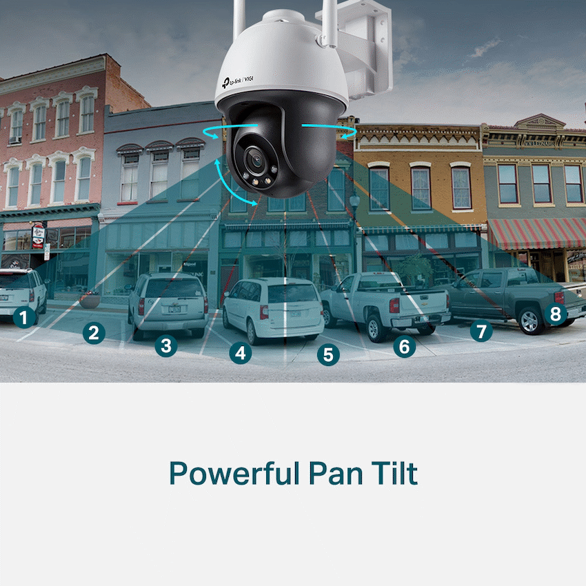 TP-Link Vigi C540-W 4MP 4mm Outdoor Full-Color Wi-Fi PT Net Camera