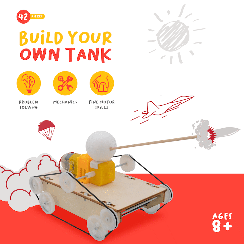 EduMatic - Build a Tank with This Easy to Use Tank Kit - Guards On Duty Shop & Security Guards