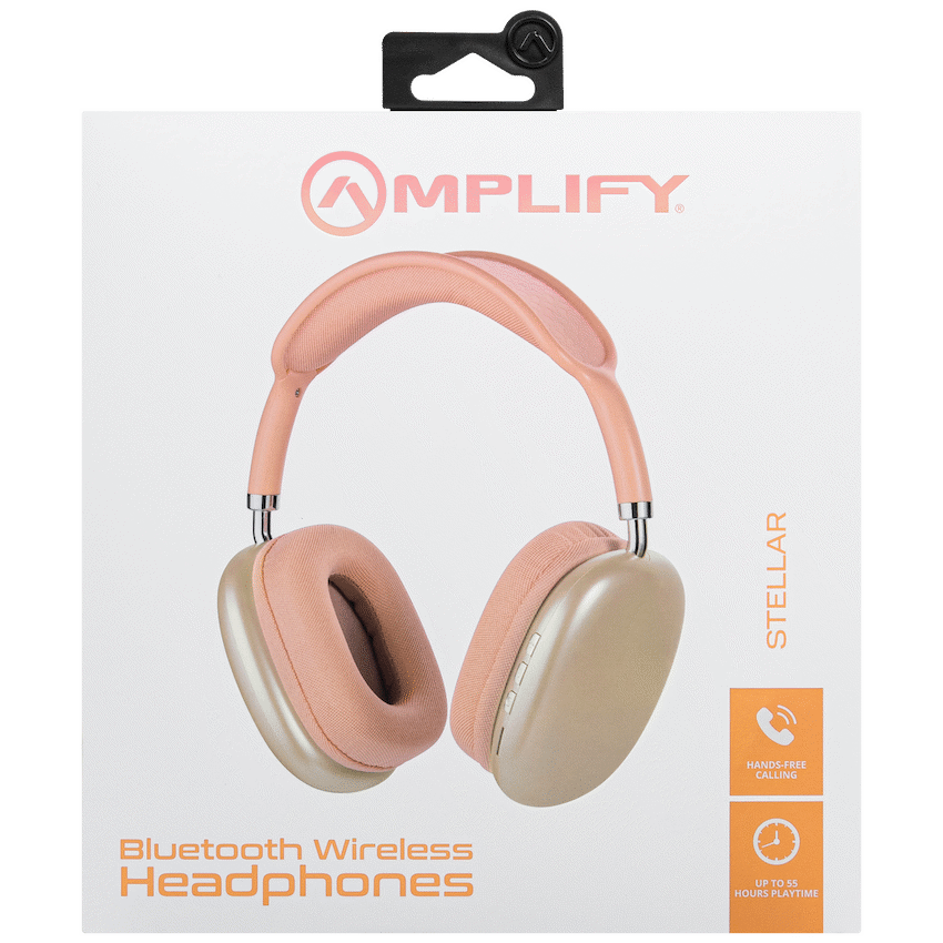 Amplify Stellar Series Bluetooth Headphones - orange - Guards On Duty Shop & Security Guards