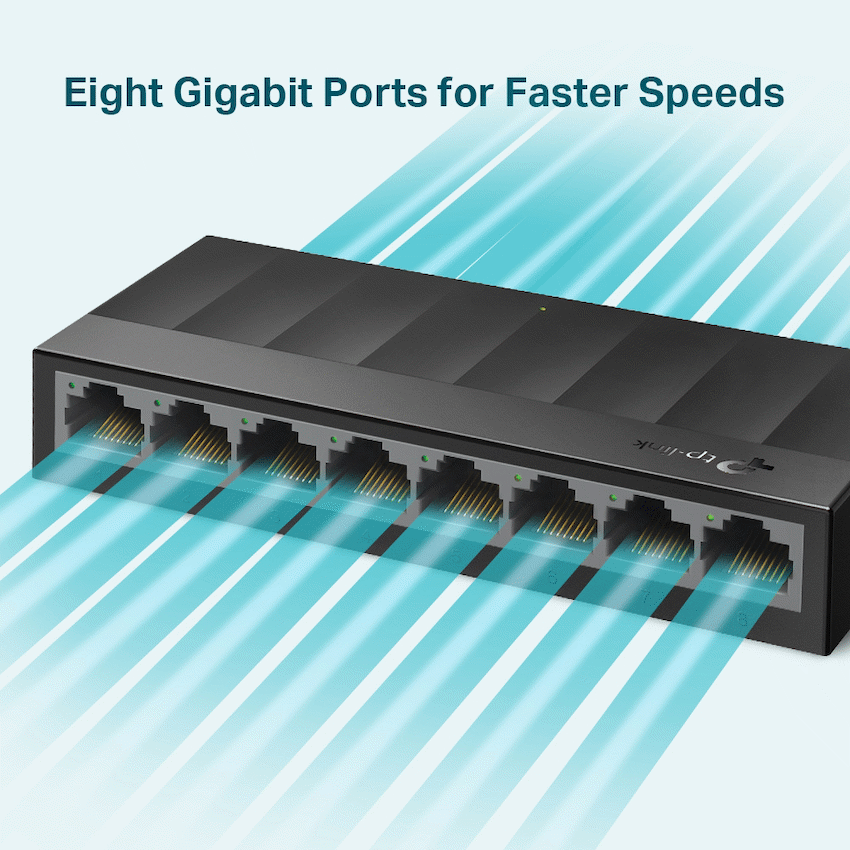 LS1008G LiteWave 8-Port Gigabit Desktop Switch