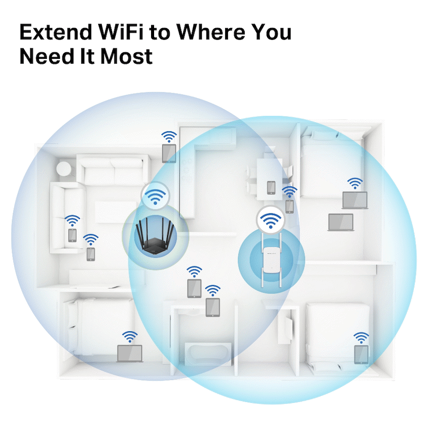 Mercusys TP-Link Mercusys ME50G AC1900 Wi-Fi Range Extender