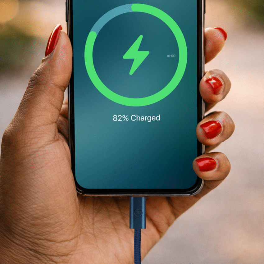 Volkano Weave Series 60w USB C to USB C 1.2m-Blue