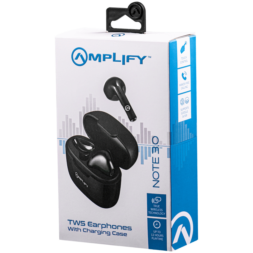 Amplify Note 3.0 Series TWS Earphone - Black - Guards On Duty Shop & Security Guards