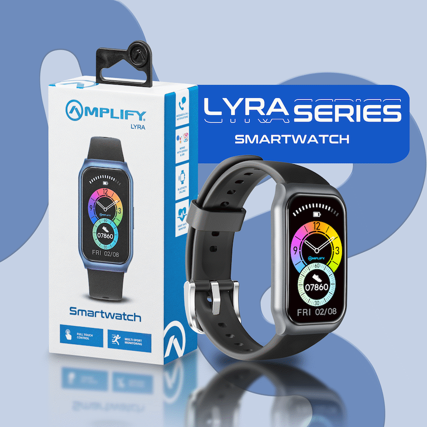 Amplify Lyra Series Smartwatch - Black - Guards On Duty Shop & Security Guards