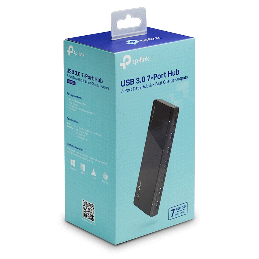 UH700 USB 3.0 7-Port Hub with 2 Charging Ports