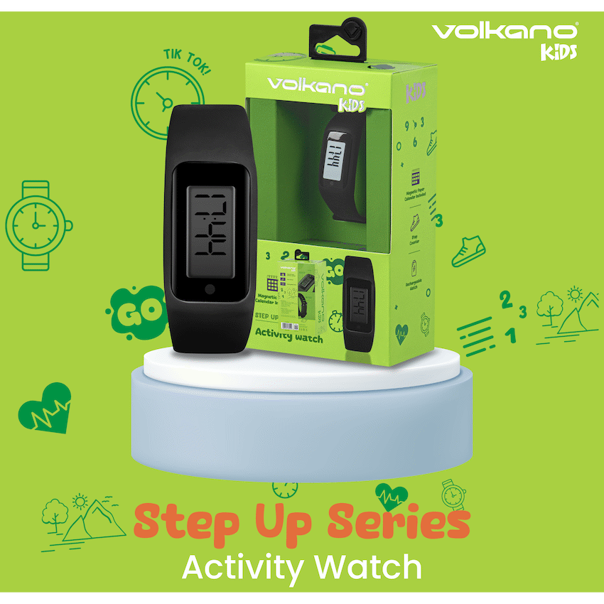 Volkano Step Up Series Activity Watch - Black