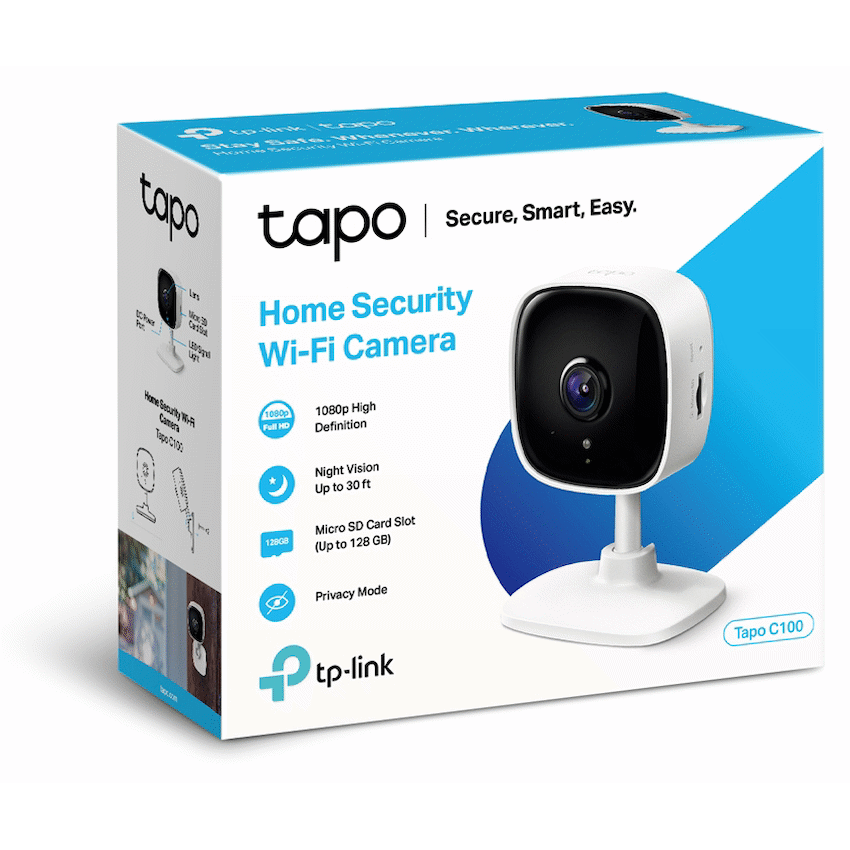 Tapo TP-Link Tapo C100 1080P Home Security Wi-Fi Camera