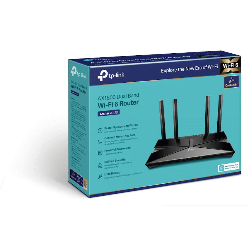 Archer AX20 AX1800 Wi-Fi 6 Router