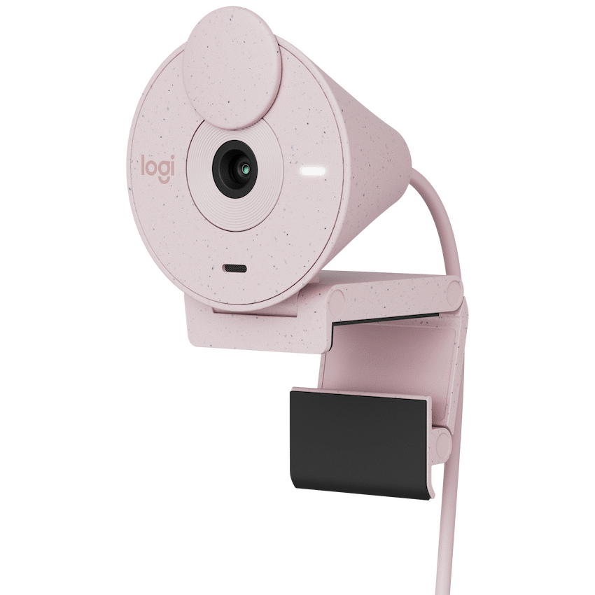 Logitech(R) Brio 300 Full HD Webcam - Rose - Guards On Duty Shop & Security Guards