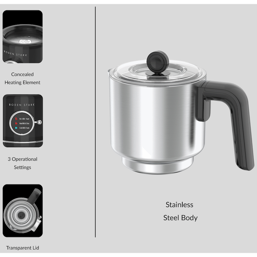 Boden Stark Milk Frother - Guards On Duty Shop & Security Guards